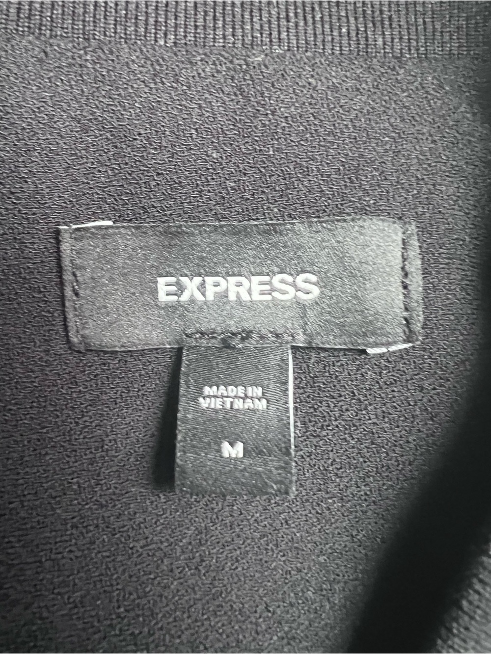 Express Black Sequin bomber Jacket - Picture 2 of 6